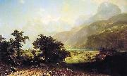 Albert Bierstadt Lake Lucerne, Switzerland china oil painting reproduction